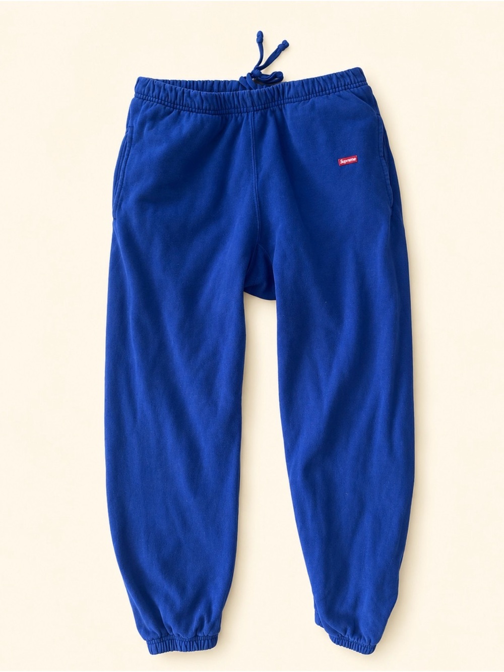 Supreme Purple/ Blue Thick Joggers with Red Logo. Super comfy, great fabric.